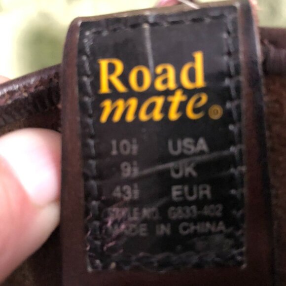 Roadmate Mens Work Boots Size 10.5 Brown Leather Pull On Mid Calf Almond Toe - Picture 3 of 15